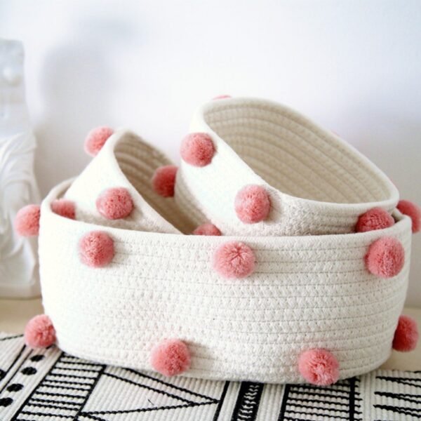 B04 Pink Fuzzy Makeup Caddy for Desktop
